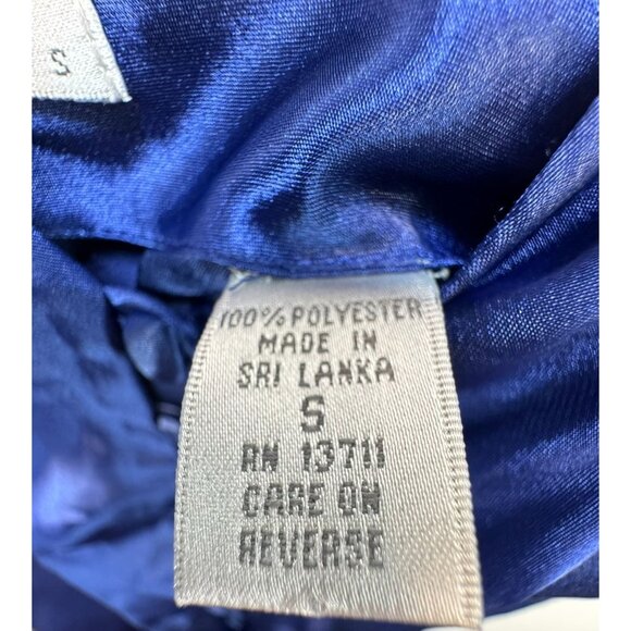 Erika Taylor Intimates Button-Front Satin Camisole Top Size S Blue - Picture 3 of 10